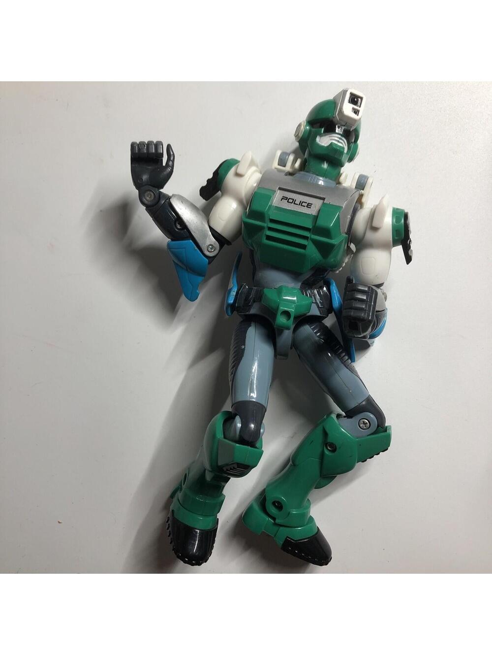 Zap Power Force 8" Green Police Destron Figure Toho Takara 1988